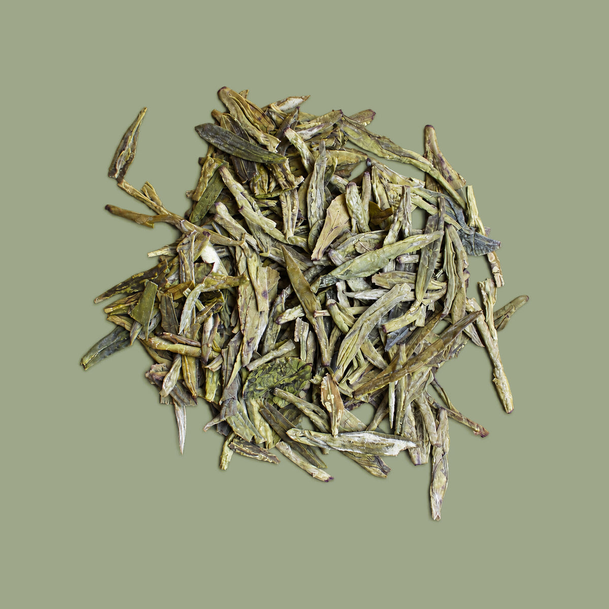 Green tea dry leaves