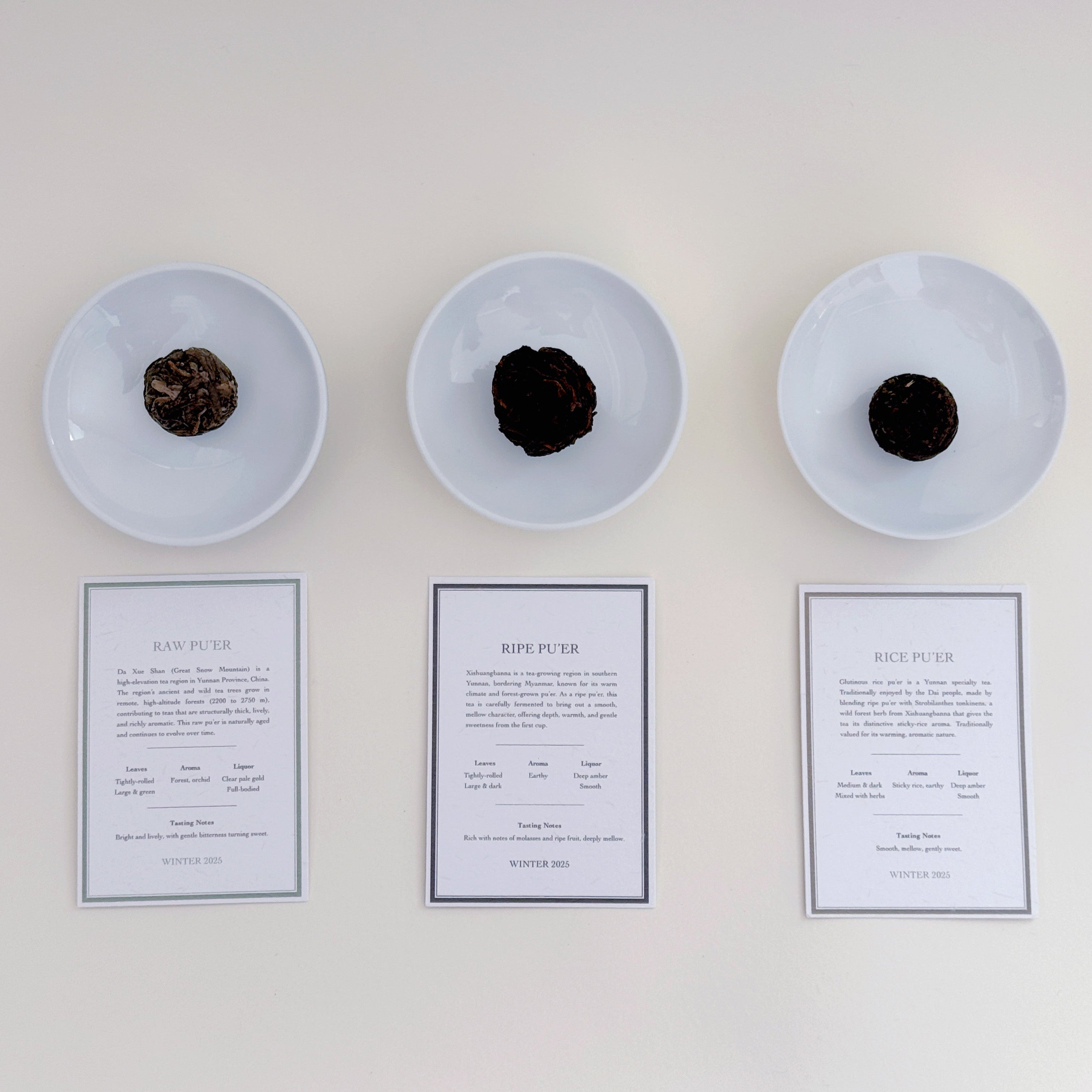 Winter ’25 tea collection by Purring Lotus